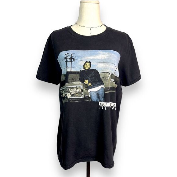 Vintage Ice Cube Mens Medium Black T-Shirt Boyz n‎ the Hood Rapper Impala - Picture 1 of 10